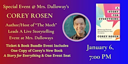 Corey Rosen Leads An Evening Of Live Storytelling & Interactive Inspiration