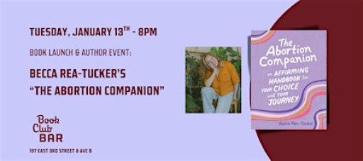 Author Event & Book Launch: Becca Rea-Tucker's "The Abortion Companion"