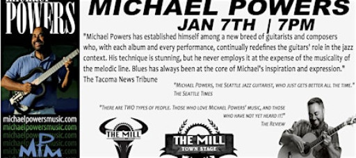 Michael Powers live on the Mill Town Stage