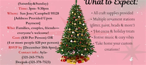 Christmas Ornaments Crafting Party