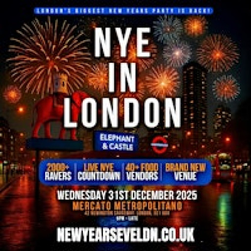 NYE in London – The City’s Biggest New Year’s Eve Party