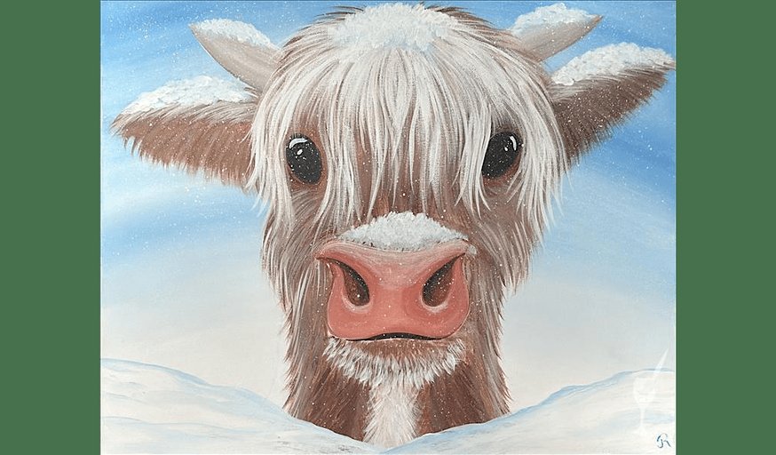 Curious, Coy & Captivating Highland Calf - Paint and Sip in Houston | Classpop!™
