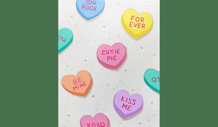 Candy Heart Crush - Paint and Sip in Tyler | Classpop!™