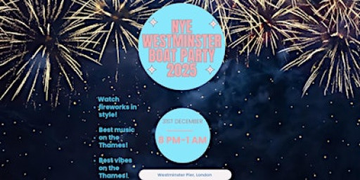 NYE Westminster Boat Party
