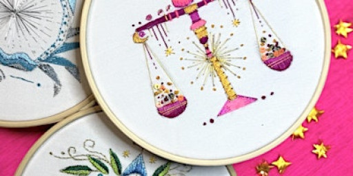 Zodiac Embroidery Workshop at The Banker, EC4