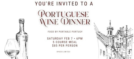 Portuguese Wine Dinner with Bottle Theory x Portable Portugy