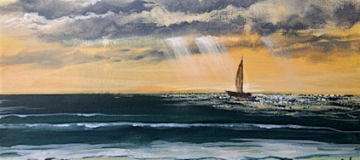 Sky/ Oceansacpe in Acrylic Painting with Marco Aguilar