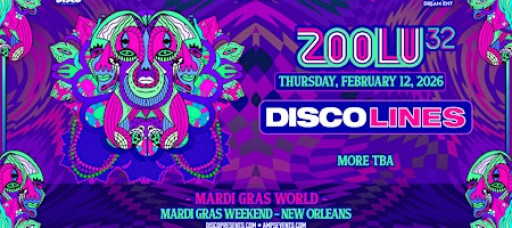 ZOOLU 32 - featuring DISCO LINES at Mardi Gras World