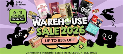 Pets’ Station Warehouse Sale 2026: 9–11 Jan 26