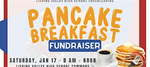 Pancake Breakfast Fundraiser for Licking Valley High School Cheerleading