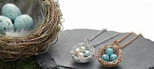 Garden Creativity: Bird Nest Necklaces