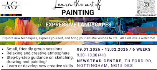 Expressive Landscapes in Acrylics