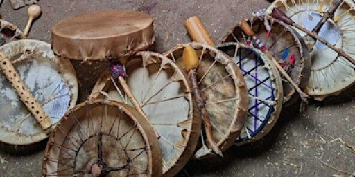 Drum Making day - Earth-Ley Drums! Drums of the land!
