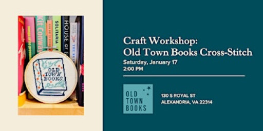 Craft Workshop: Old Town Books Cross-Stitch