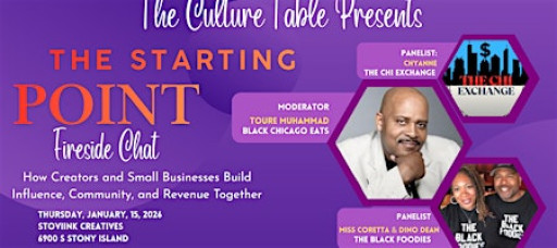 The Culture Table presents: The Starting Point — Community & Collaboration