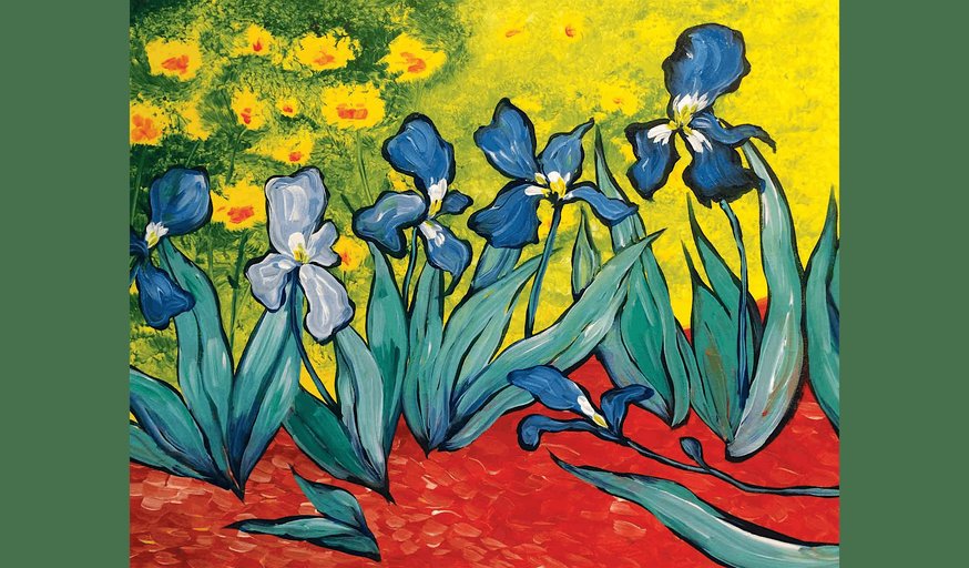Van Gogh Les Iris - Paint and Sip in Cincinnati | Classpop!™