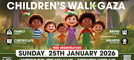 Children’s Walk for Gaza with Picnic in Newcastle
