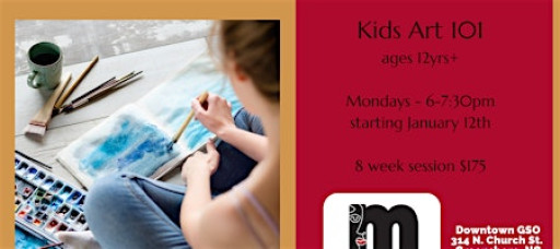Art 101 for Kids ages 12yrs+