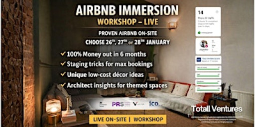 Airbnb Immersion Workshop – Live On-Site (Proven UK Airbnb)