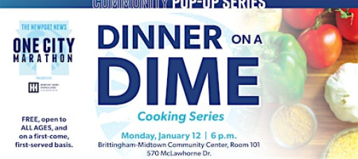 Dinner on a Dime Cooking Series - One City Marathon Community Pop-up Series