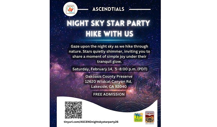ASCENDtials Night Sky Star Hiking with Park Ranger in February