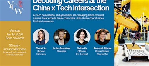 YCW NY | Decoding Careers at the China x Tech Intersection