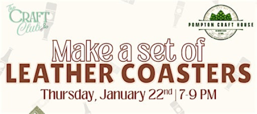 Leather Coasters Workshop with The Craft Club