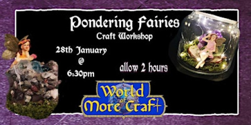 Pondering Fairy Nightlight Craft Workshop