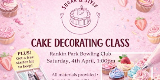 Cake decorating class