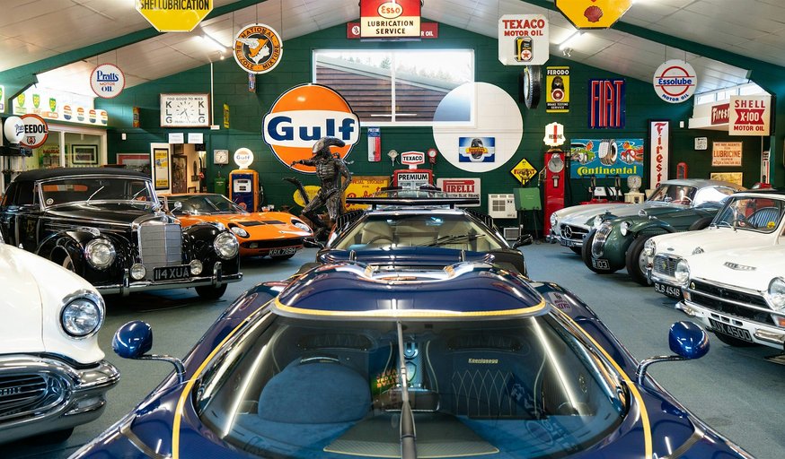 EXCLUSIVE SHOWING OF A PRIVATE CAR MUSEUM, SURREY. BOOK NOW!