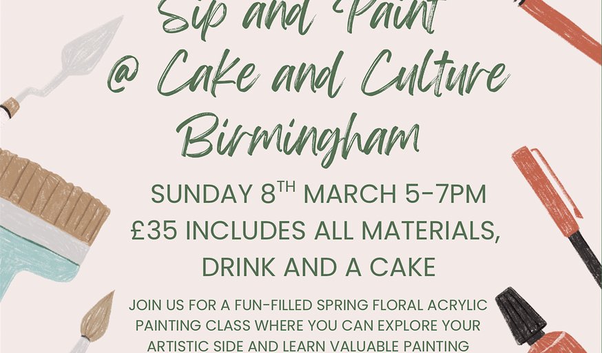 Sip and Paint @ Cake and Culture