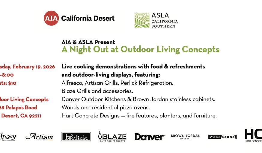 AIA & ASLA Present: A Night Out at Outdoor Living Concepts