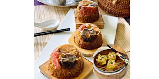 Steamed Glutinous Rice & Siew Mai