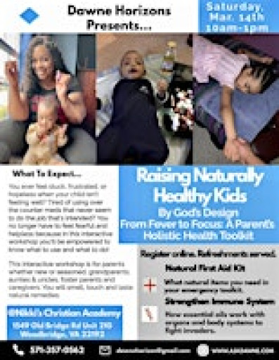 Raising Healthy Kids Naturally Workshop