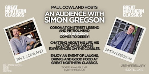 Paul Cowland Hosts an Audience with Simon Gregson
