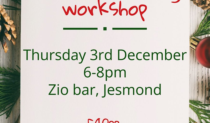 Christmas wreath making workshop