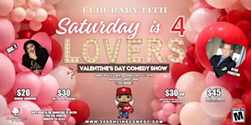 Saturday is 4 Lovers Comedy Show