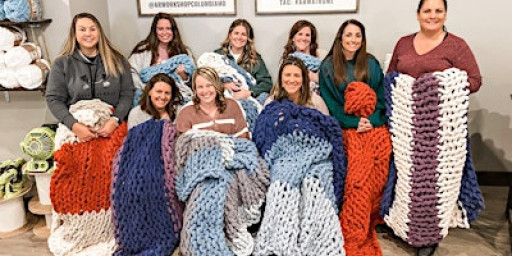 Chunky Knit Blanket Workshop & Milkshakes!