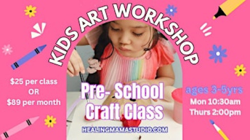 Pre School Crafting AGES 3-5 YEARS OLD | Monday 10:30am