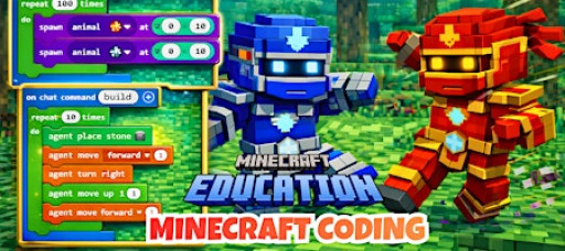 March-April Minecraft Coding Camp Near Me (Novena) (Ages 8–12)