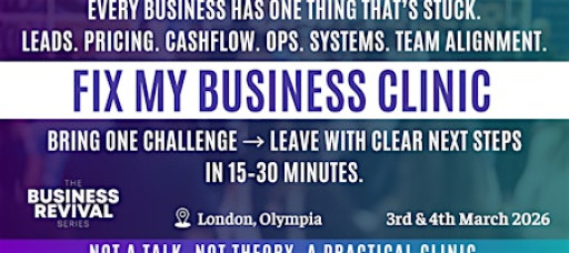 Join the FIX MY BUSINESS CLINIC