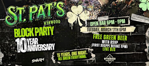 St. Patrick’s Day Wynwood Block Party 2026 – THE BLOCK PARTY IS BACK