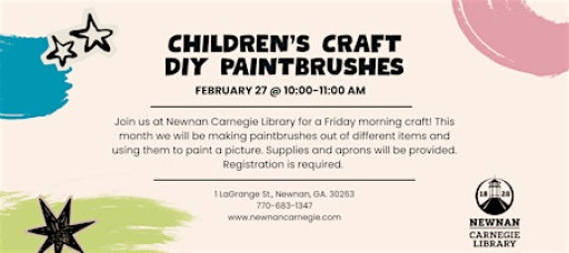 Children's Craft: DIY Paintbrushes