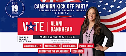 Alani Bankhead for US Senate Campaign Kick Off Party!