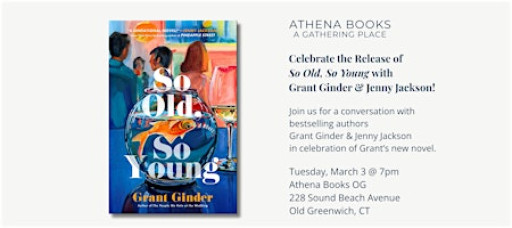 Bestselling Authors Grant Ginder and Jenny Jackson at Athena Books!
