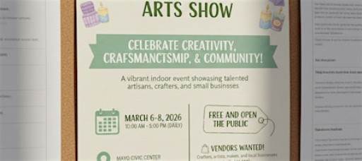 2026 Rochester Spring Craft, Vendor and Arts Show