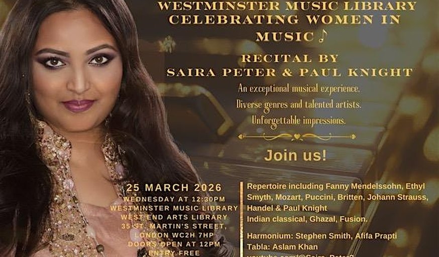 Lunchtime Concert ft. Saira Peter & Paul Knight