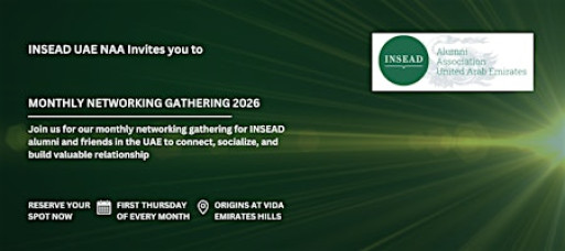 INSEAD UAE Social Club Monthly networking gathering 2026