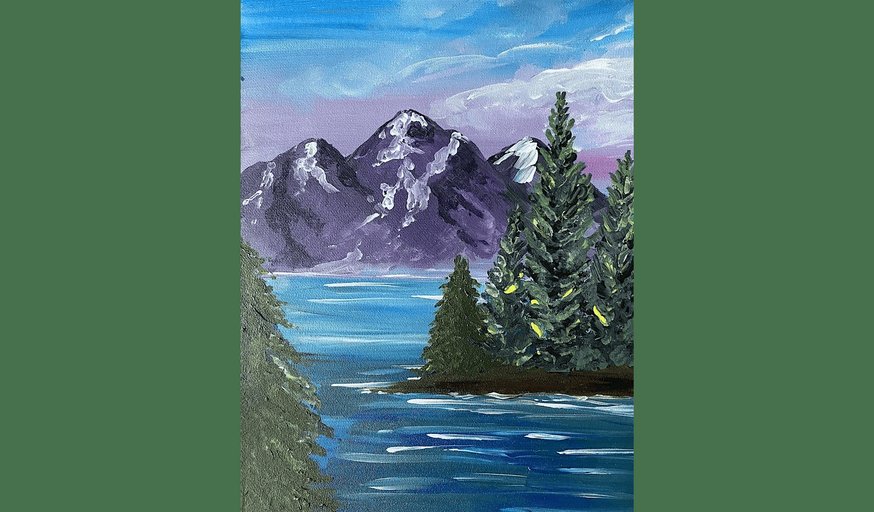 Happy Trees and Mountains - Paint and Sip in Dallas | Classpop!™