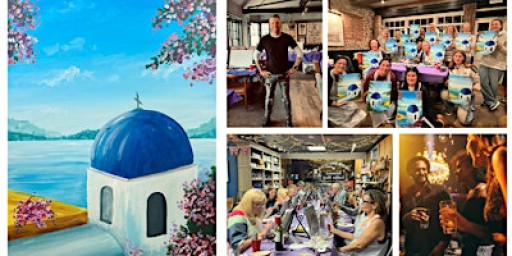 Paint & Sip Night - Slinfold - 'ABBA Special - Santorini'